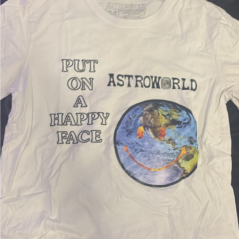 Astroworld Graphic Tee in White Y2K cactus jack Travis Scott
